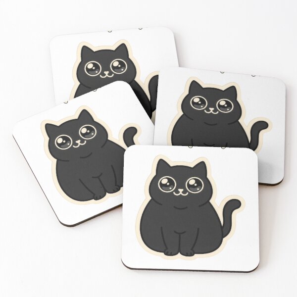 Artikelvorschau, Niedliche schwarze Katze – nicht gruselig, nicht wertend entworfen und verkauft von Keizoku Studio.