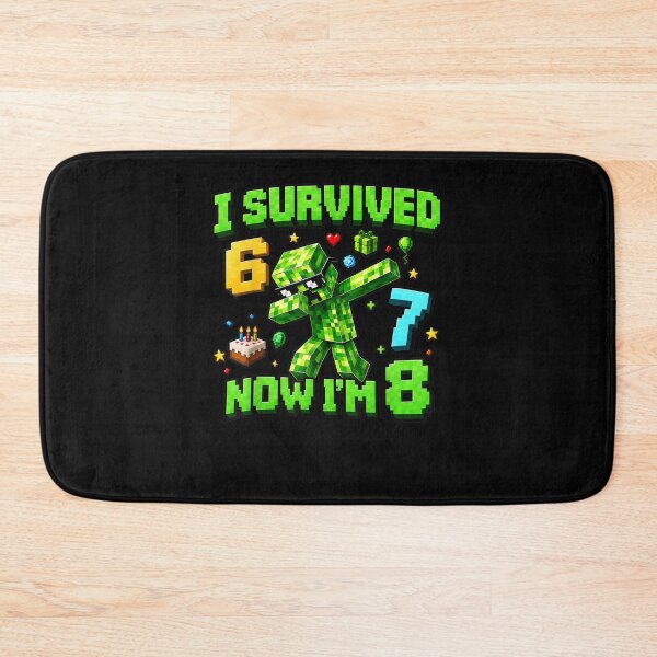 Item preview, I Survived 6 7 Now I'm 8 Funny Gamer 8th Birthday Boys Kids designed and sold by ArtByimamS.