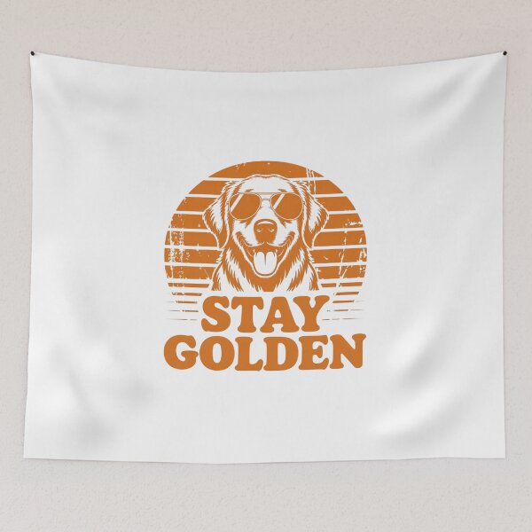 Item preview, Stay Golden Dogs T-Shirt designed and sold by DegiXblooms.
