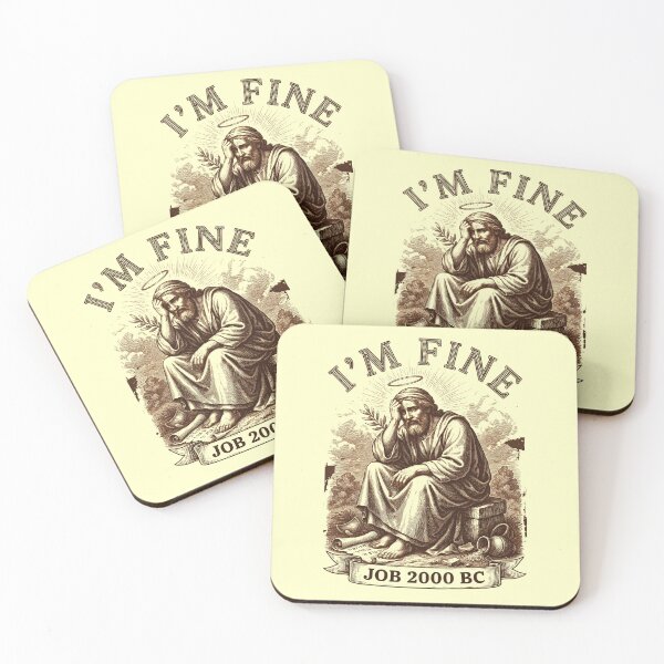 Item preview, I'm Fine Job 2000 BC Hilarious Bible Humor designed and sold by Redgiant87x.