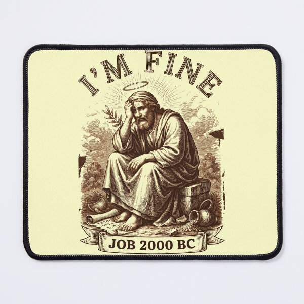 Item preview, I'm Fine Job 2000 BC Hilarious Bible Humor designed and sold by Redgiant87x.