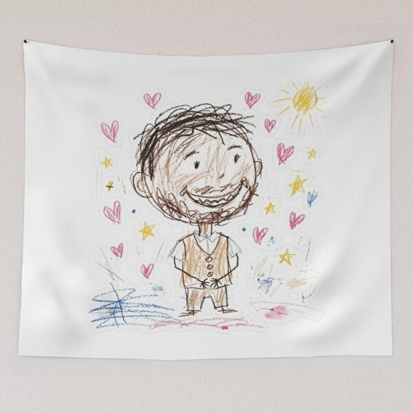 Item preview, Best Dad Ever Crayon Doodle - Cute Childlike Naive Art designed and sold by sanawnaw154.