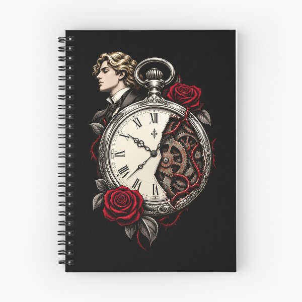 Item preview, Dorian Gray Clockwork Portrait with Crimson Roses designed and sold by Fenay Designs.