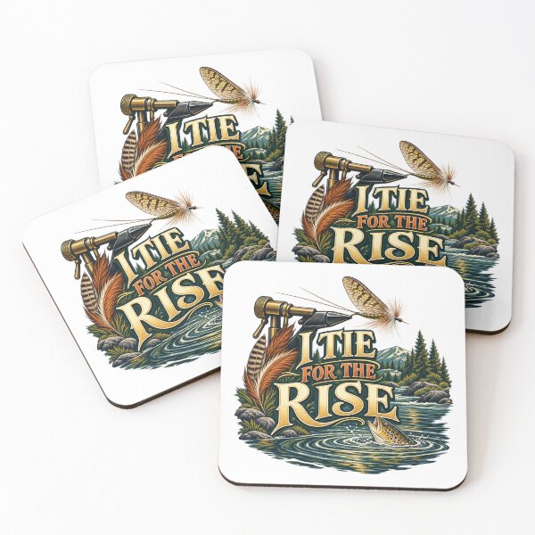 Item preview, River Rise Fly Tying Illustration designed and sold by UrbanCanvvas.