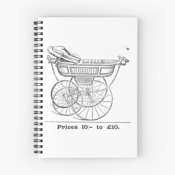 Item preview, Victorian Baby Carriage Pram Illustration designed and sold by Antique Science Press.