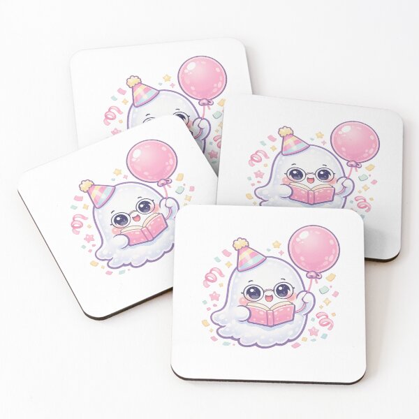 Item preview, Party Celebration Ghost – Soft Pastel Kawaii Festive Spirit designed and sold by Sommium .