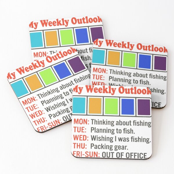 Item preview, My Weekly Outlook Fishing Funny Angler Schedule designed and sold by Salma.Store.
