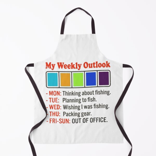 Item preview, My Weekly Outlook Fishing Funny Angler Schedule designed and sold by Salma.Store.