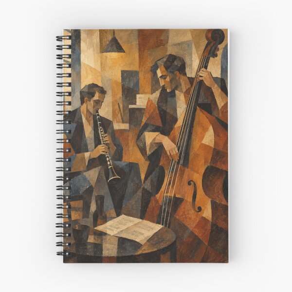 Item preview, Amber Rehearsal — Abstract Jazz Musicians designed and sold by PopChaosStudio.