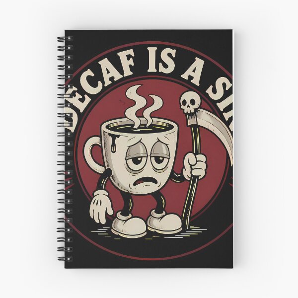 Item preview, Decaf Is A Sin Vintage Rubber Hose Coffee Cup designed and sold by 4Titik.
