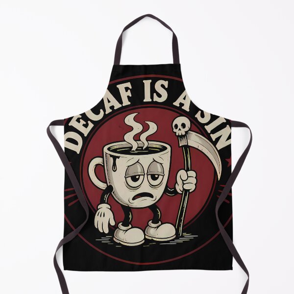 Item preview, Decaf Is A Sin Vintage Rubber Hose Coffee Cup designed and sold by 4Titik.