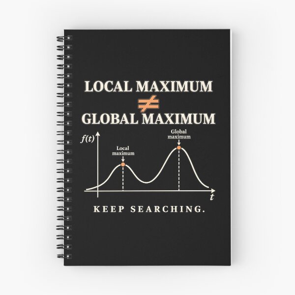 Item preview, Local Maximum ≠ Global Maximum — Keep Searching designed and sold by CalmWorldShop.