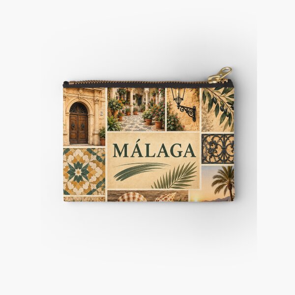 Item preview, Malaga Spain Vintage Travel Collage - Andalusian Mediterranean Art designed and sold by PrintGo26.