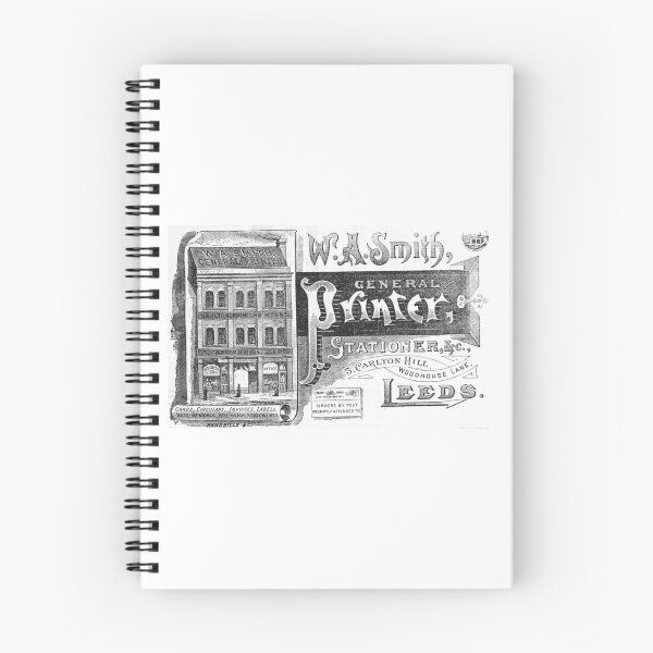 Item preview, Victorian Printer Stationer Leeds Ad designed and sold by Antique Science Press.