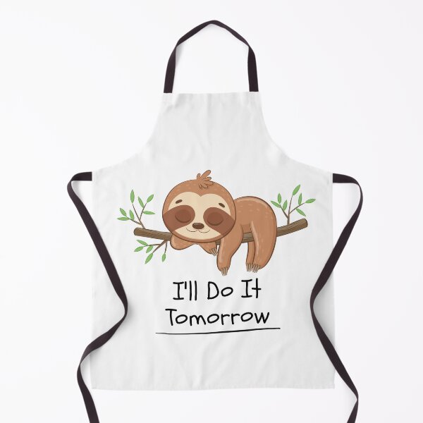 Item preview, I'll Do It Tomorrow Sleepy Sloth Design designed and sold by FlareCraftStudio.