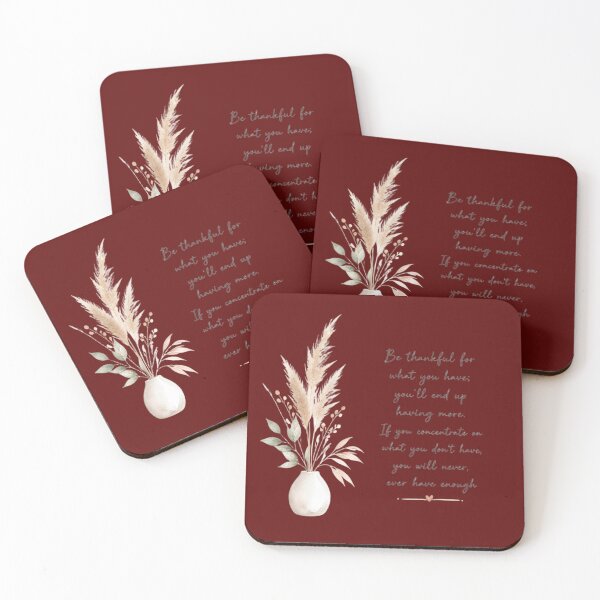 Item preview, Be Thankful for What You Have – Gratitude & Abundance Quote designed and sold by ManggaeJM.
