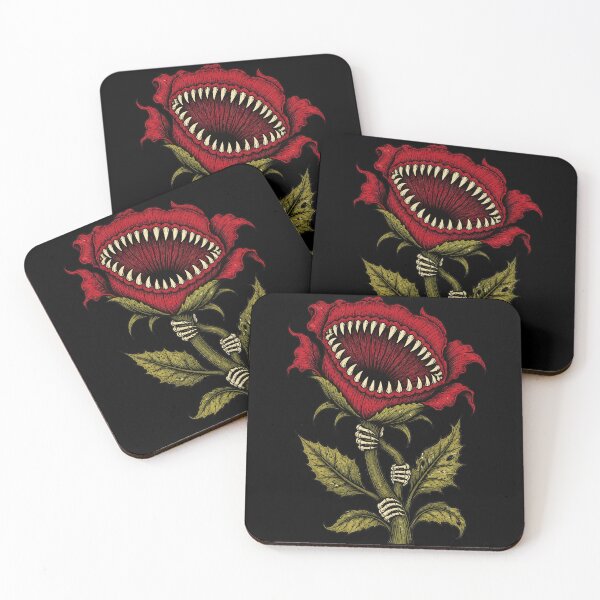 Item preview, Victorian Botanical Horror Monster Flower with Skulls designed and sold by 4Titik.