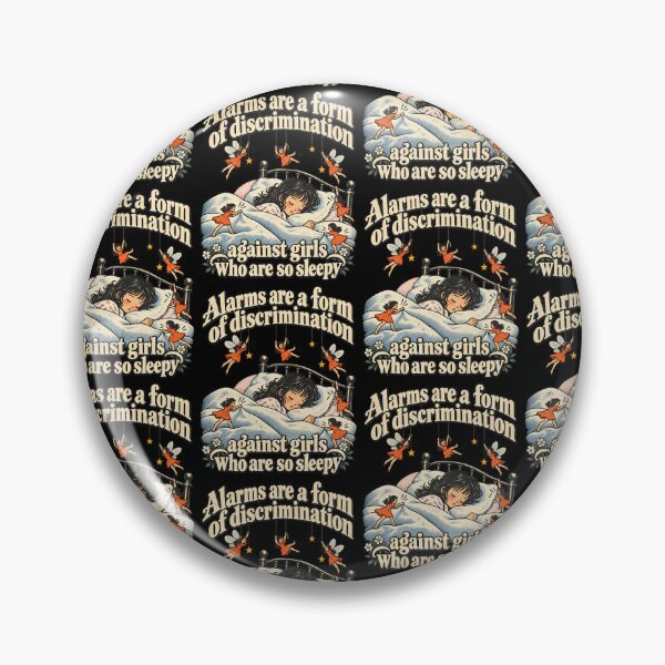 Item preview, Alarms Are A Form Of Discrimination Sleepy Girl Retro Design designed and sold by ZaDonShop.