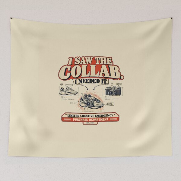 Item preview, I Saw the Collab I Needed It Vintage Collaboration Humor designed and sold by goldzilla.studio.