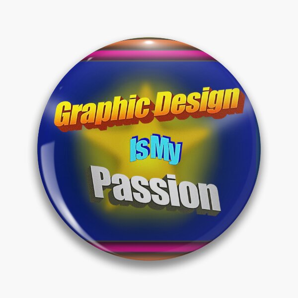 Item preview, Graphic Design Is My Passion (blue) designed and sold by TLCD.
