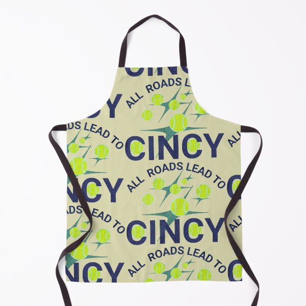Item preview, ALL ROADS LEAD TO CINCY -TENNIS BALL  PATTERN GRAPHIC  designed and sold by MonsoonInkX.