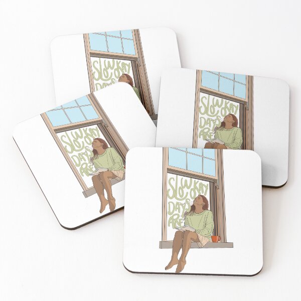Item preview, Slow Days Are Okay | Cozy Slow Living Reminder Print designed and sold by ByAnaCarvajal.
