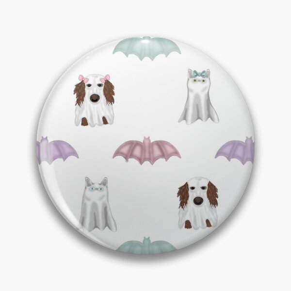 Item preview, Pastel Halloween Collection with Dachshund and Cat Ghosts designed and sold by Purposely Designed.