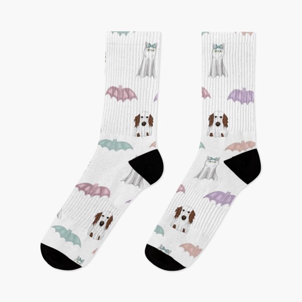 Item preview, Pastel Halloween Collection with Dachshund and Cat Ghosts designed and sold by Purposely Designed.