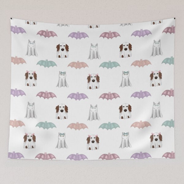 Item preview, Pastel Halloween Collection with Dachshund and Cat Ghosts designed and sold by Purposely Designed.