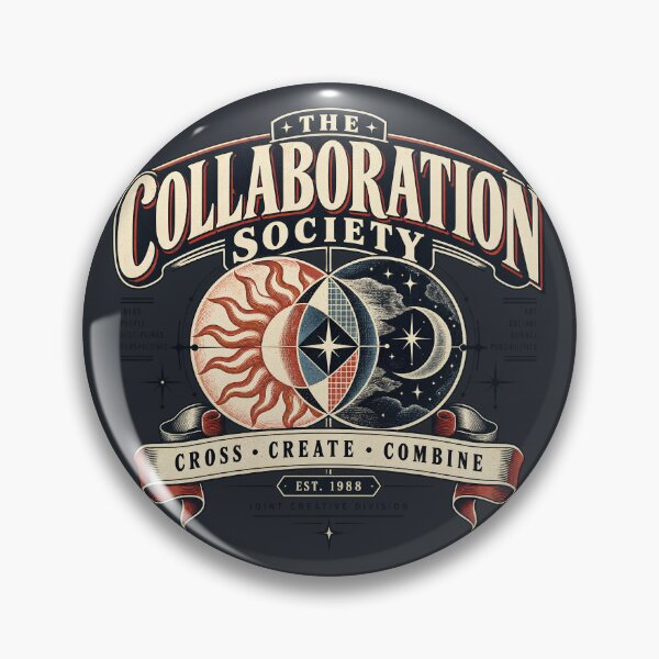 Item preview, The Collaboration Society Vintage Creative Emblem designed and sold by goldzilla.studio.