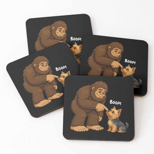 Item preview, Bigfoot and Yorkshire Terrier Boop Fun Design Sasquatch designed and sold by rafaeltto.