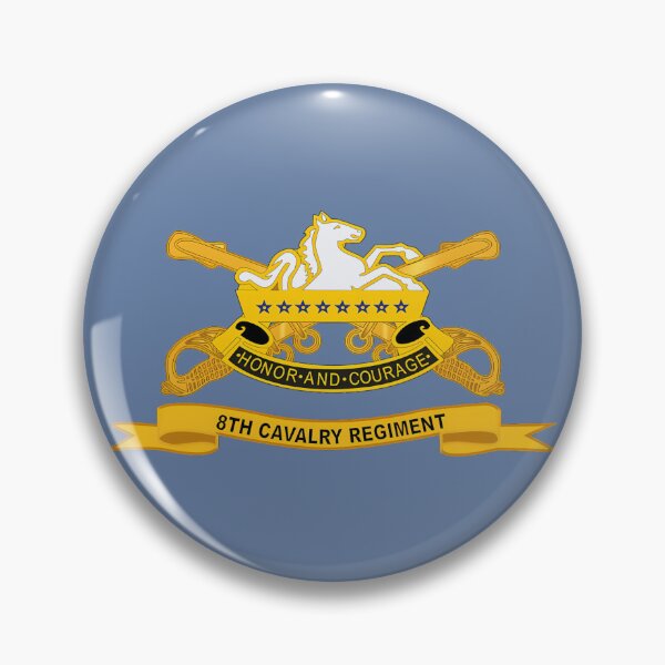Item preview, 8Th Cavalry Regiment W Br - Ribbon designed and sold by Tonysmint.