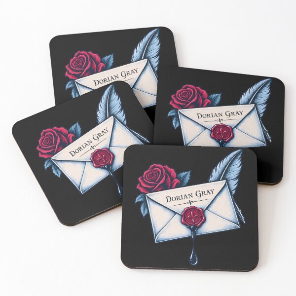 Item preview, Dorian Gray Sealed Letter with Rose and Quill designed and sold by Fenay Designs.