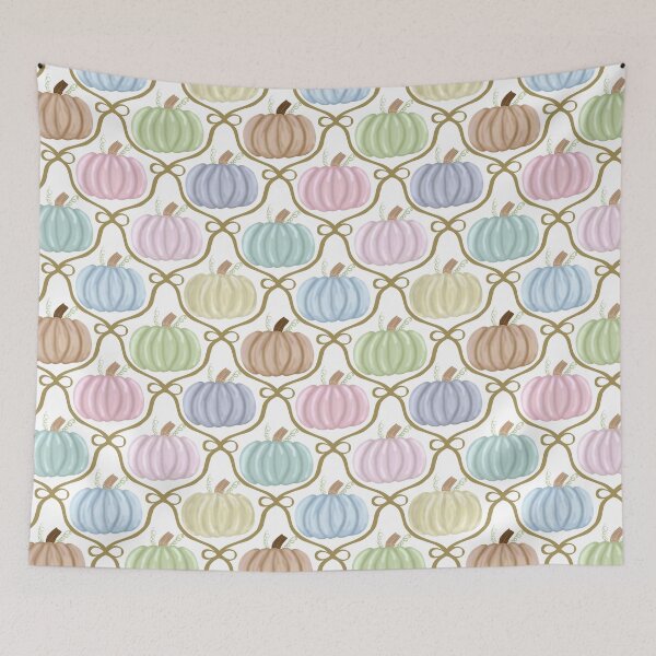 Item preview, Pastel Halloween Collection with Gold  Ribbon and Pumpkins designed and sold by Purposely Designed.