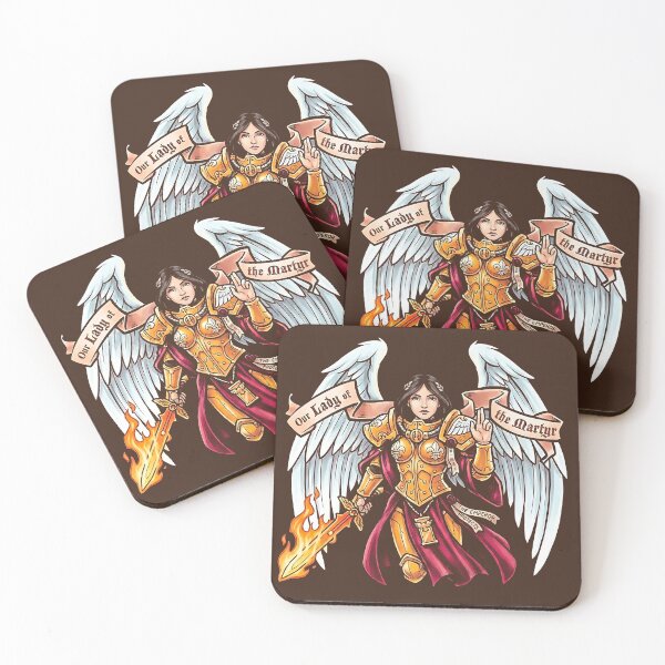Item preview, Saint Celestine – Our Lady Of The Martyrs Adepta Sororitas Tee designed and sold by BravenBold.