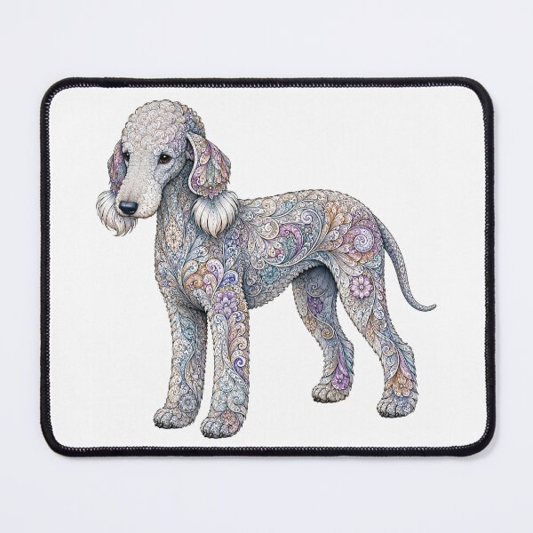 Item preview, Ornate Bedlington Terrier designed and sold by PaintedbyCarol.