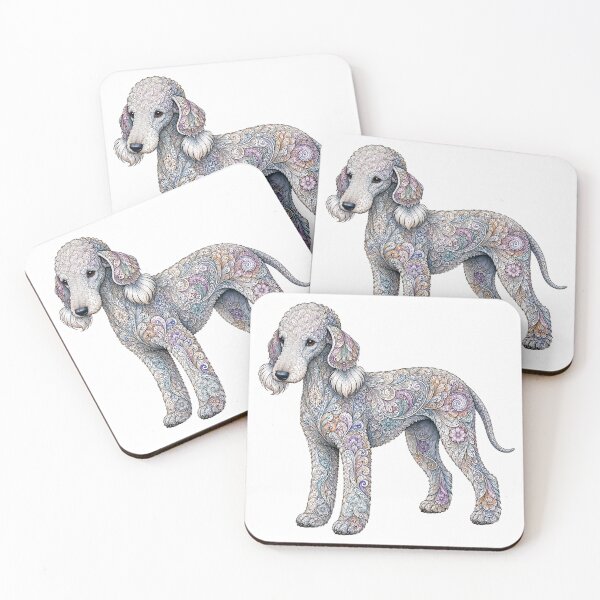 Item preview, Ornate Bedlington Terrier designed and sold by PaintedbyCarol.