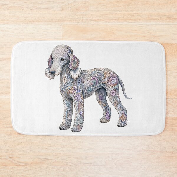 Item preview, Ornate Bedlington Terrier designed and sold by PaintedbyCarol.