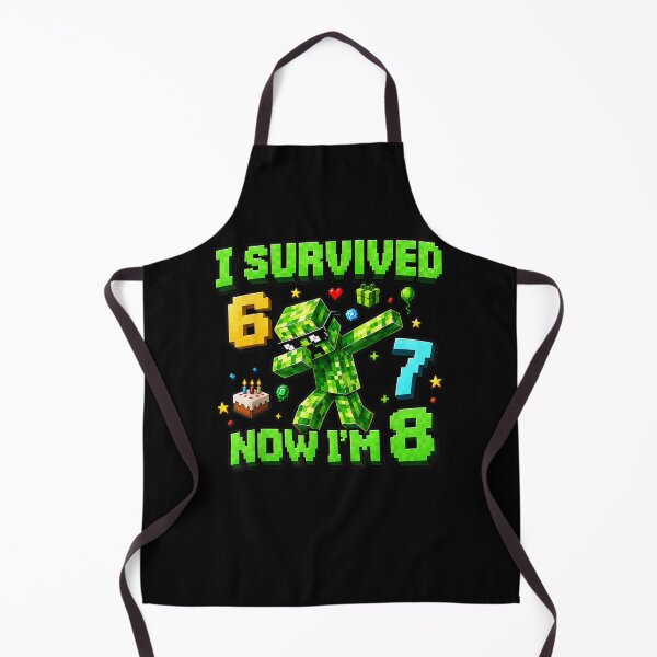 Item preview, I Survived 6 7 Now I'm 8 Funny Gamer 8th Birthday Boys Kids designed and sold by leevekaArt.