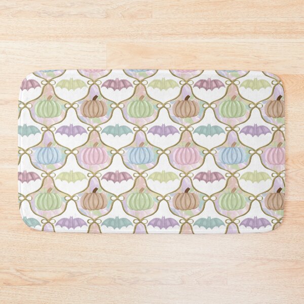 Item preview, Pastel Halloween Collection with Gold Ribbon- Pumpkins, and Bats Design designed and sold by Purposely Designed.