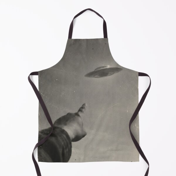 Item preview, Vintage UFO Sighting – Retro Alien Spaceship Black & White Photograph designed and sold by ZYVARENNE.