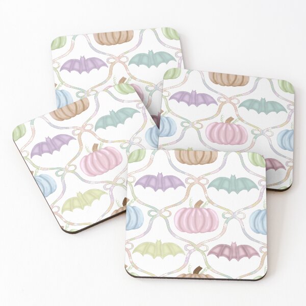Item preview, Pastel Halloween Collection with Pastel Ribbon- Pumpkins, and Bats Design designed and sold by Purposely Designed.