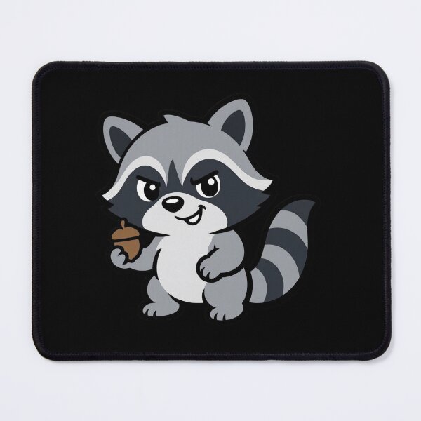 Item preview, Mischievous Raccoon Sticker, Funny Cartoon designed and sold by gkhanco.