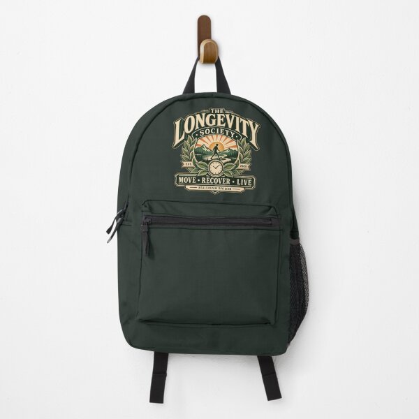 Item preview, The Longevity Society Vintage Wellness Emblem designed and sold by goldzilla.studio.