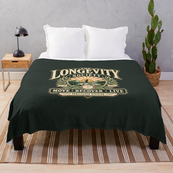 Item preview, The Longevity Society Vintage Wellness Emblem designed and sold by goldzilla.studio.