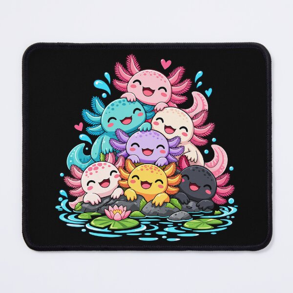Item preview, Cute Axolotl Pond Friends Colorful Amphibian Lover designed and sold by andre-hollow.