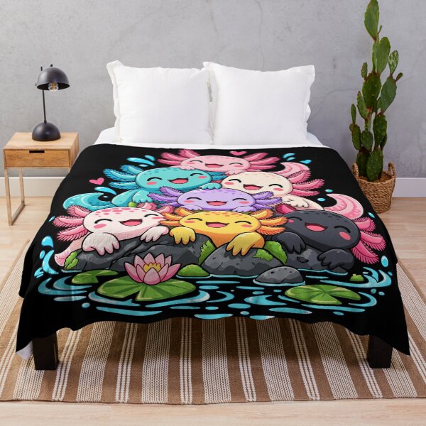 Item preview, Cute Axolotl Pond Friends Colorful Amphibian Lover designed and sold by andre-hollow.