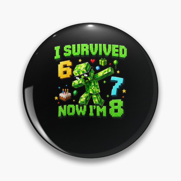 Item preview, I Survived 6 7 Now I'm 8 Funny Gamer 8th Birthday Boys Kids designed and sold by Juansustait.