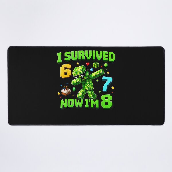 Item preview, I Survived 6 7 Now I'm 8 Funny Gamer 8th Birthday Boys Kids designed and sold by Juansustait.