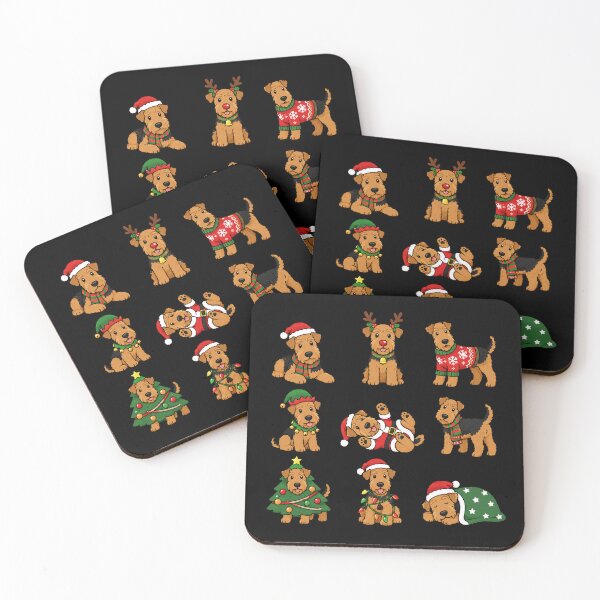 Item preview, Funny Airedale Terrier Dog Christmas Holiday Xmas Mom Dad designed and sold by rafaeltto.